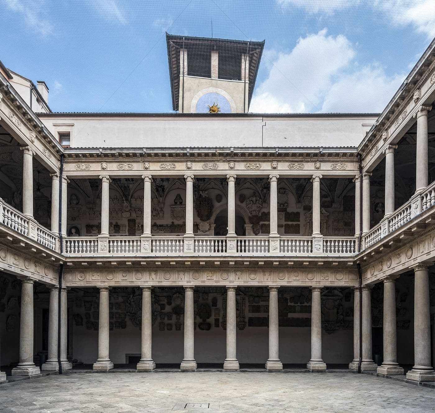 The Cortile Antico of Palazzo del Bo